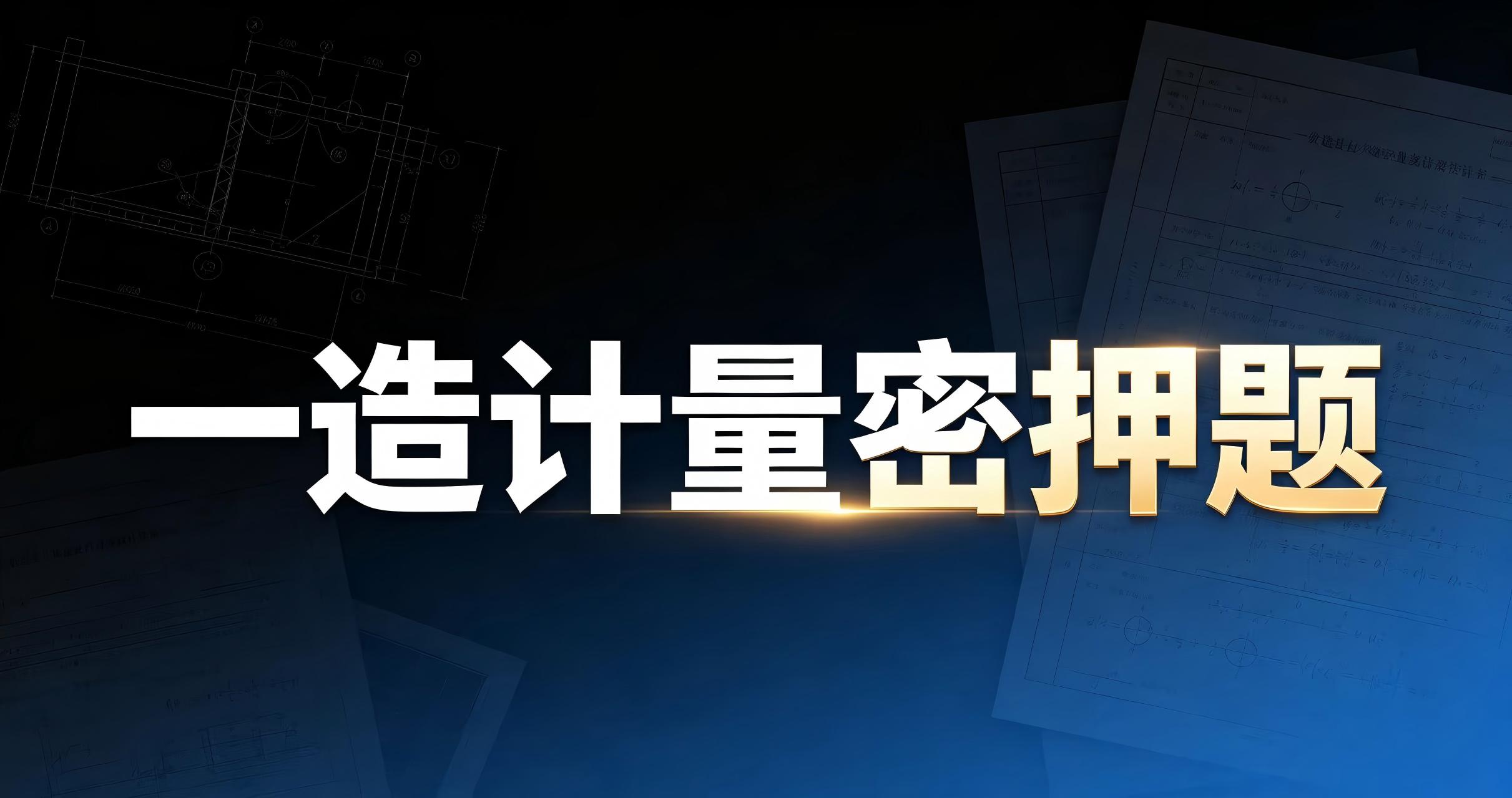 一造计量每年必考 19 分！90% 考生都缺这份工程构造速记密押