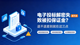 电子投标解密失败被扣保证金？退不退差别就在这三点