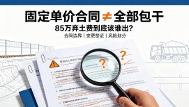 固定单价合同签了就铁板钉钉？这笔85万的弃土费，到底该谁出？
