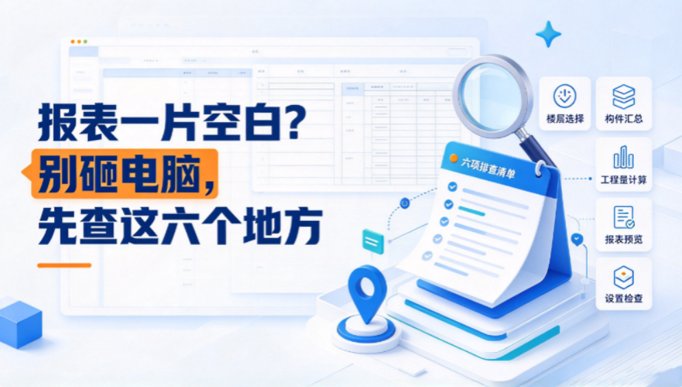 报表一片空白？别砸电脑，先查这六个地方