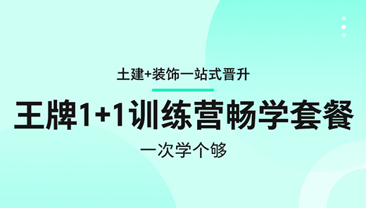 王牌1+1训练营畅学套餐（土建+装饰）