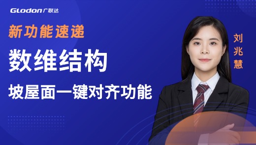 数维结构新功能速递—坡屋面一键对齐