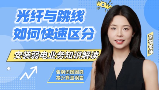 弱电小白必修课：分清光纤与跳线