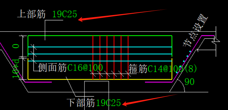 答疑：请问承台的环形大样，只能布置长边方向，短边方向布置不了？